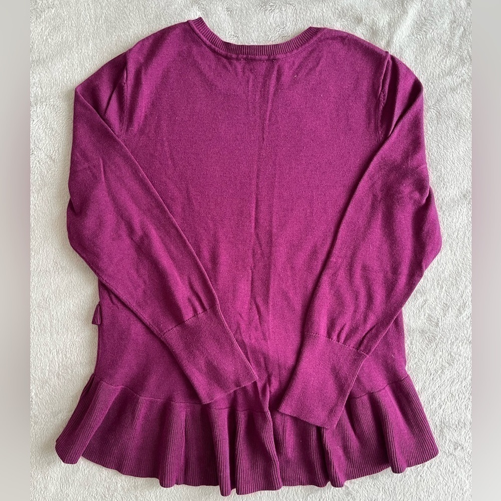 Isaac Mizrahi Live Sweater Purple Large - Picture 2 of 10